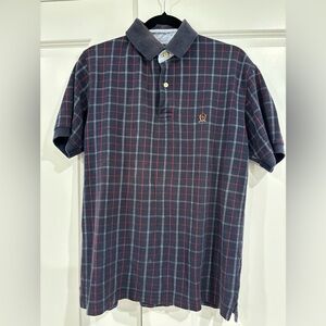 Tommy Hilfiger Dark Plaid Polo Shirt
